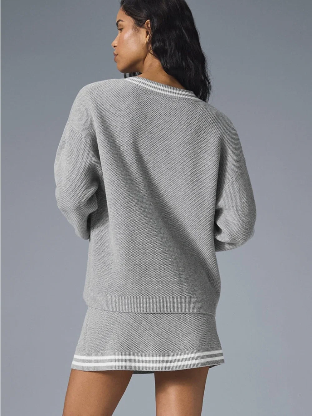 Tennis Club Sweater Knit Cardigan M